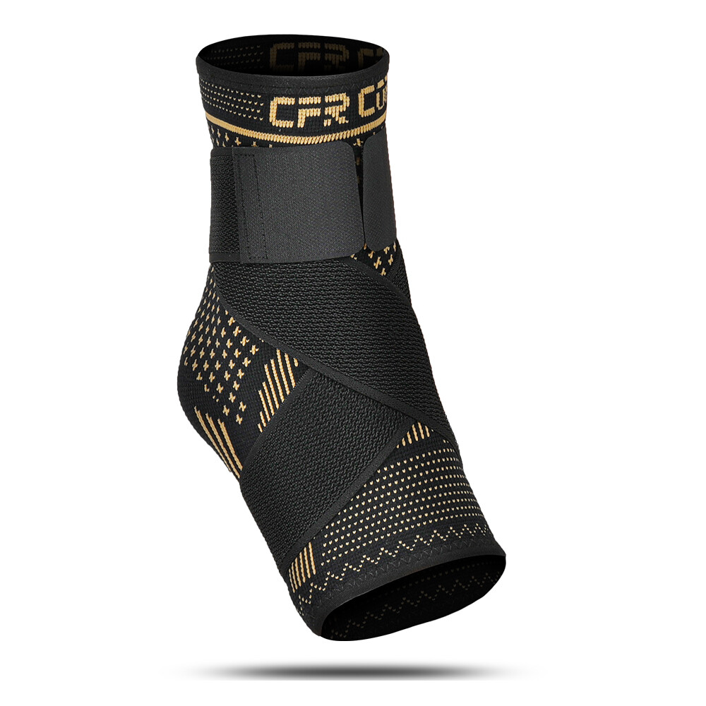 Copper Ankle Support Brace Stabilizer Compression Sleeve Socks Foot Pain Relief