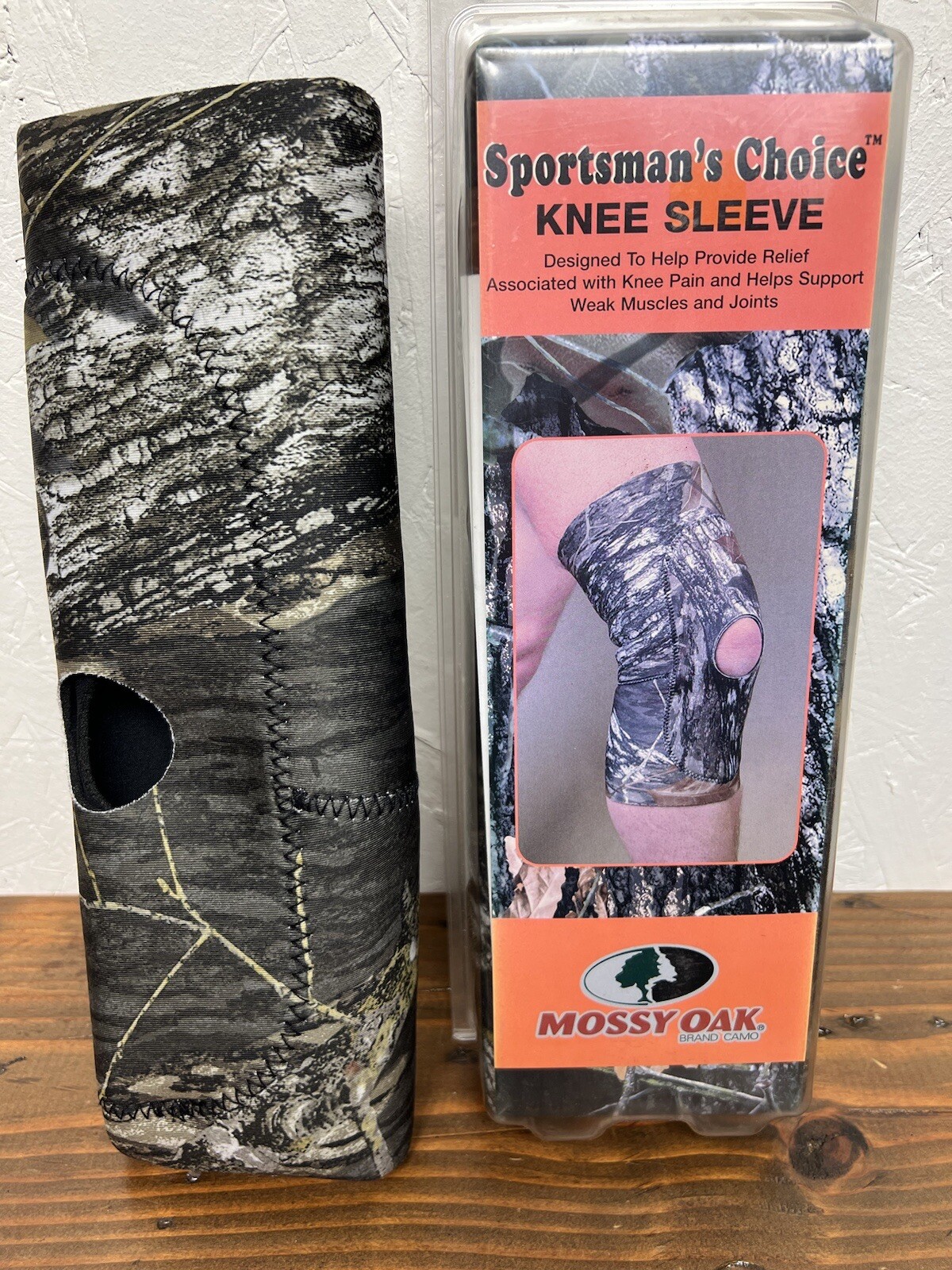 Sportsman’s Choice Camouflage Mossy Oak Knee Sleeve Open Patella – SIZES