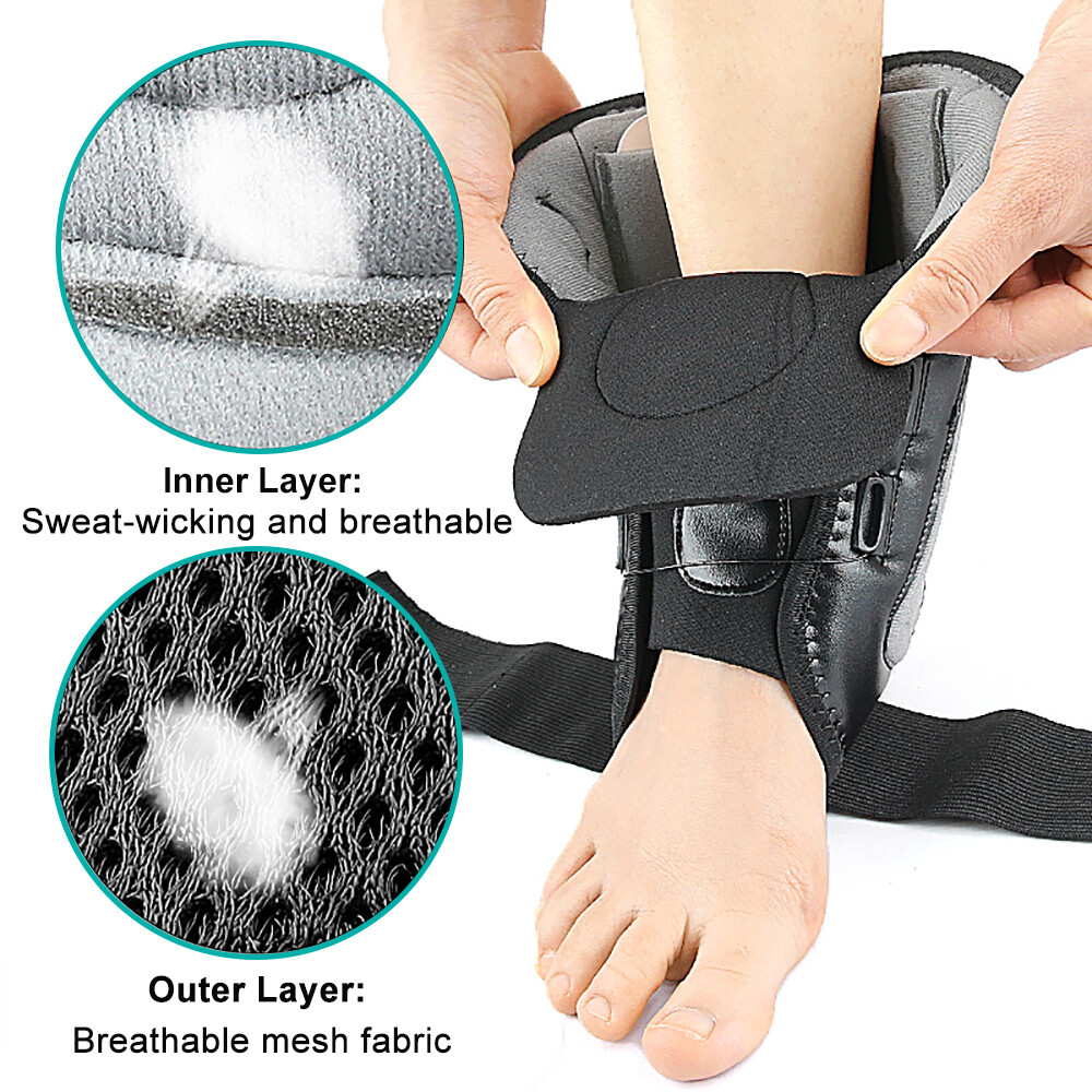 Drop Foot Ankle Brace Support Stabilizer Guard Compression Sprain Pain Relief US