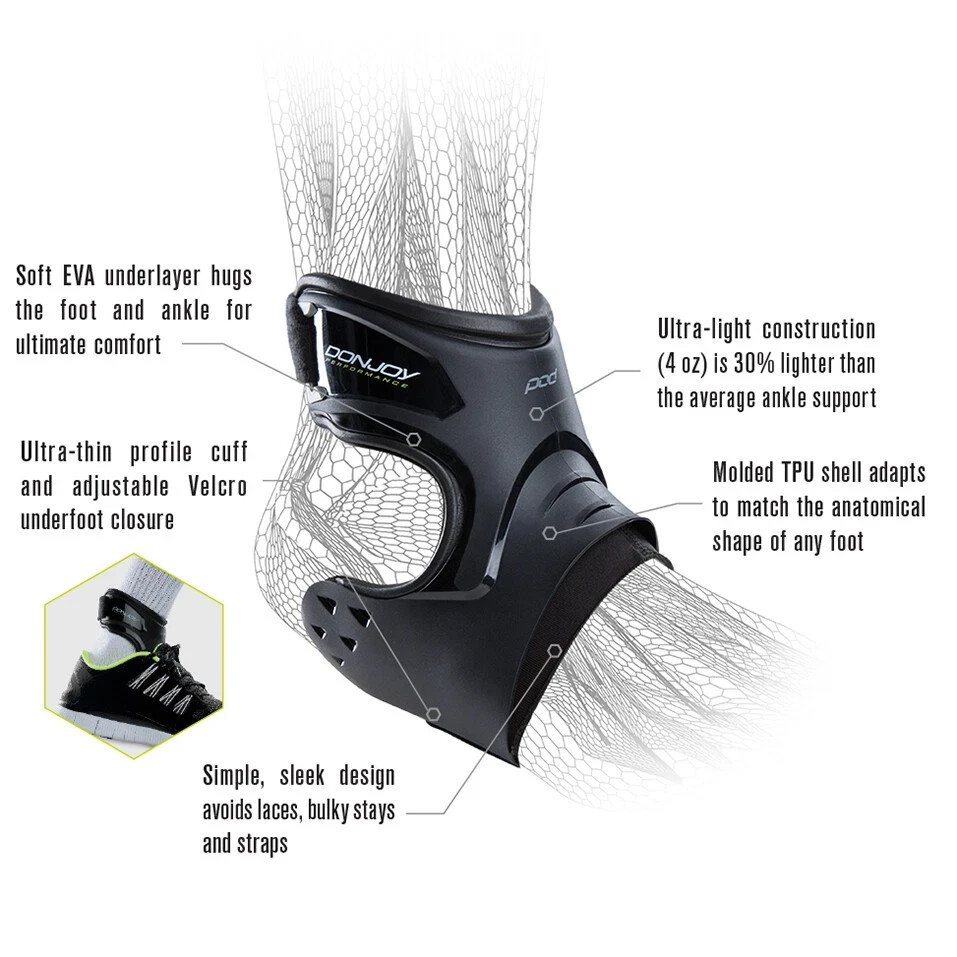DonJoy Performance Pod Ankle Support Brace XS, S, M, L NEW FREE SHIPPING