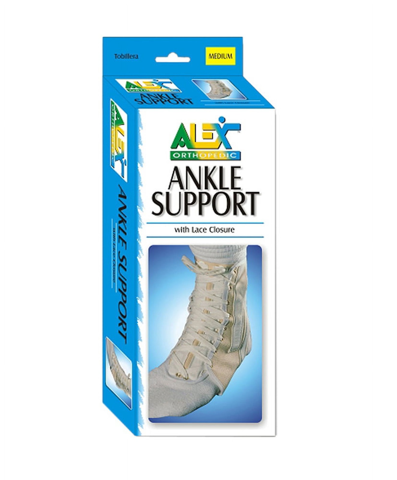 ALEX ORTHOPEDIC ANKLE SUPPORT WITH LACE CLOSURE 3151-L