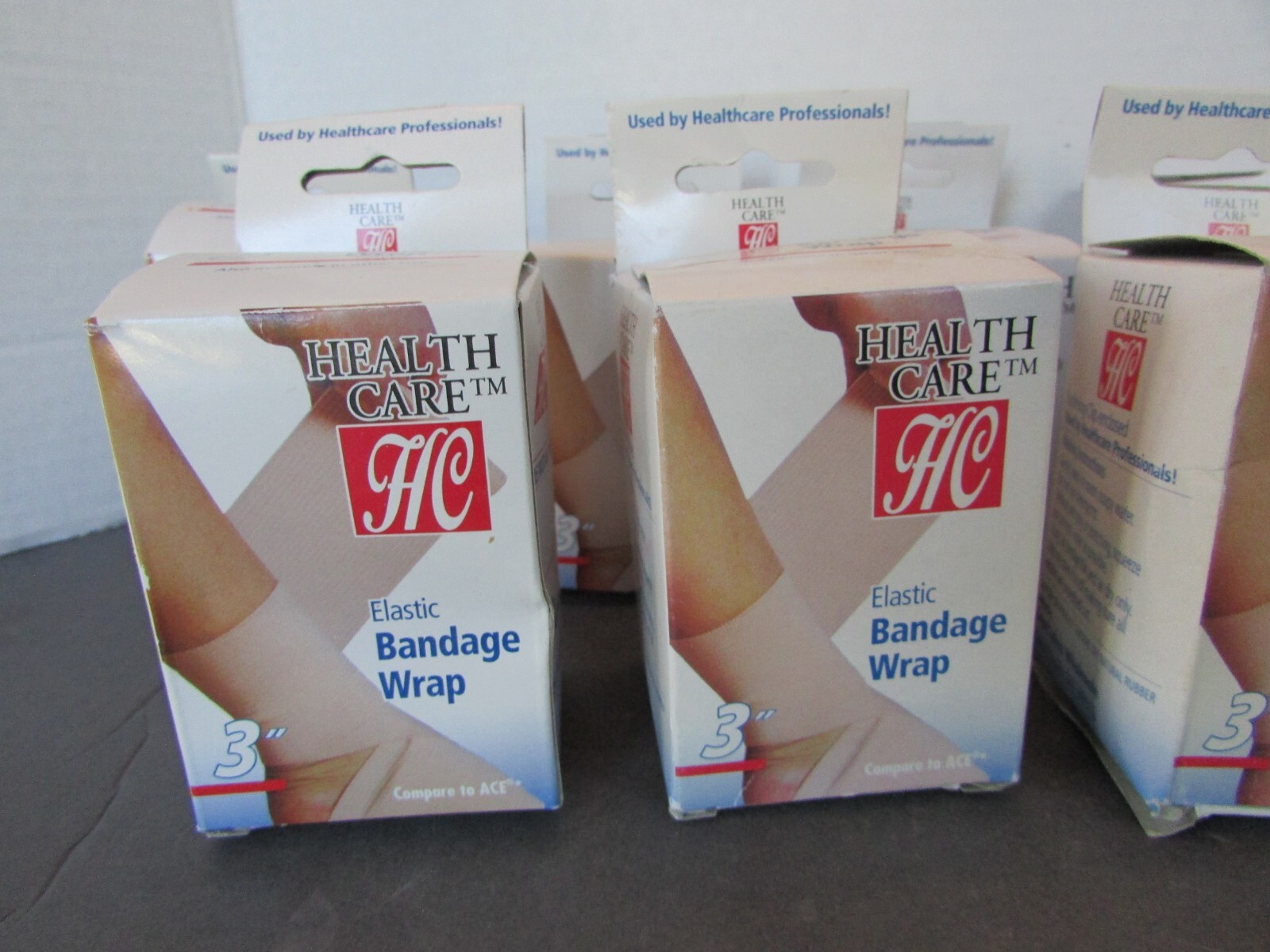 7 BOXES OF HEALTH CARE 3″ ELASTIC BANDAGE WRAP 5 YDS STRETCHED NEW SALE