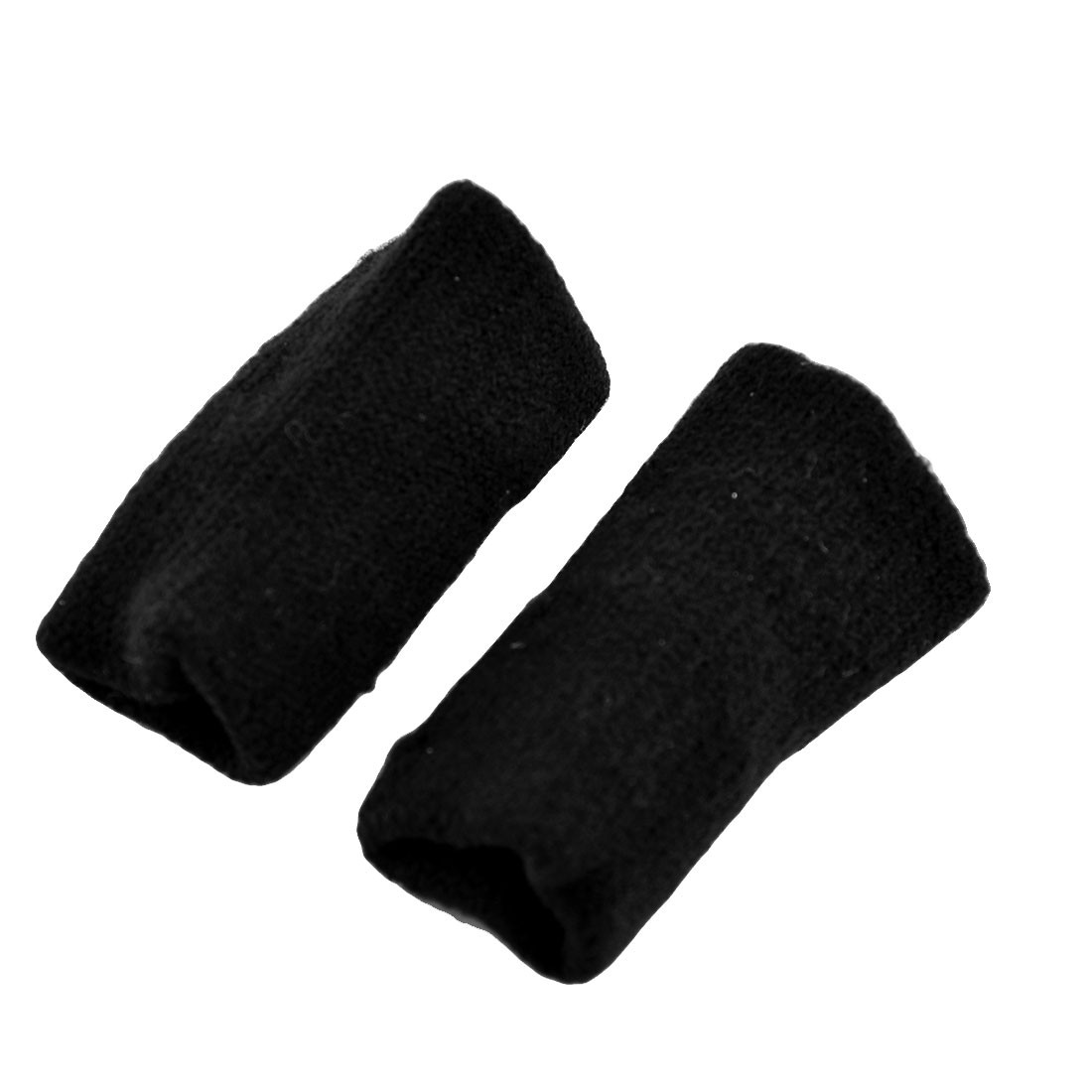 Men Neoprene Elastic Basketball Sports Wrap Finger Sleeves Protector Black 10pcs