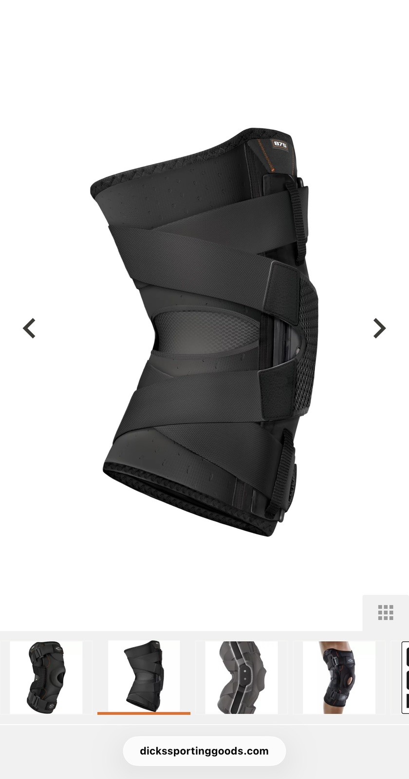 Shock Doctor 875 ultra knee brace with bilateral hinges size Xlarge