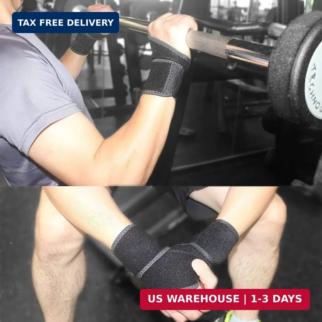 2 Pack Wrist Brace Wraps – Carpal Tunnel Support for Pain, Arthritis Relief