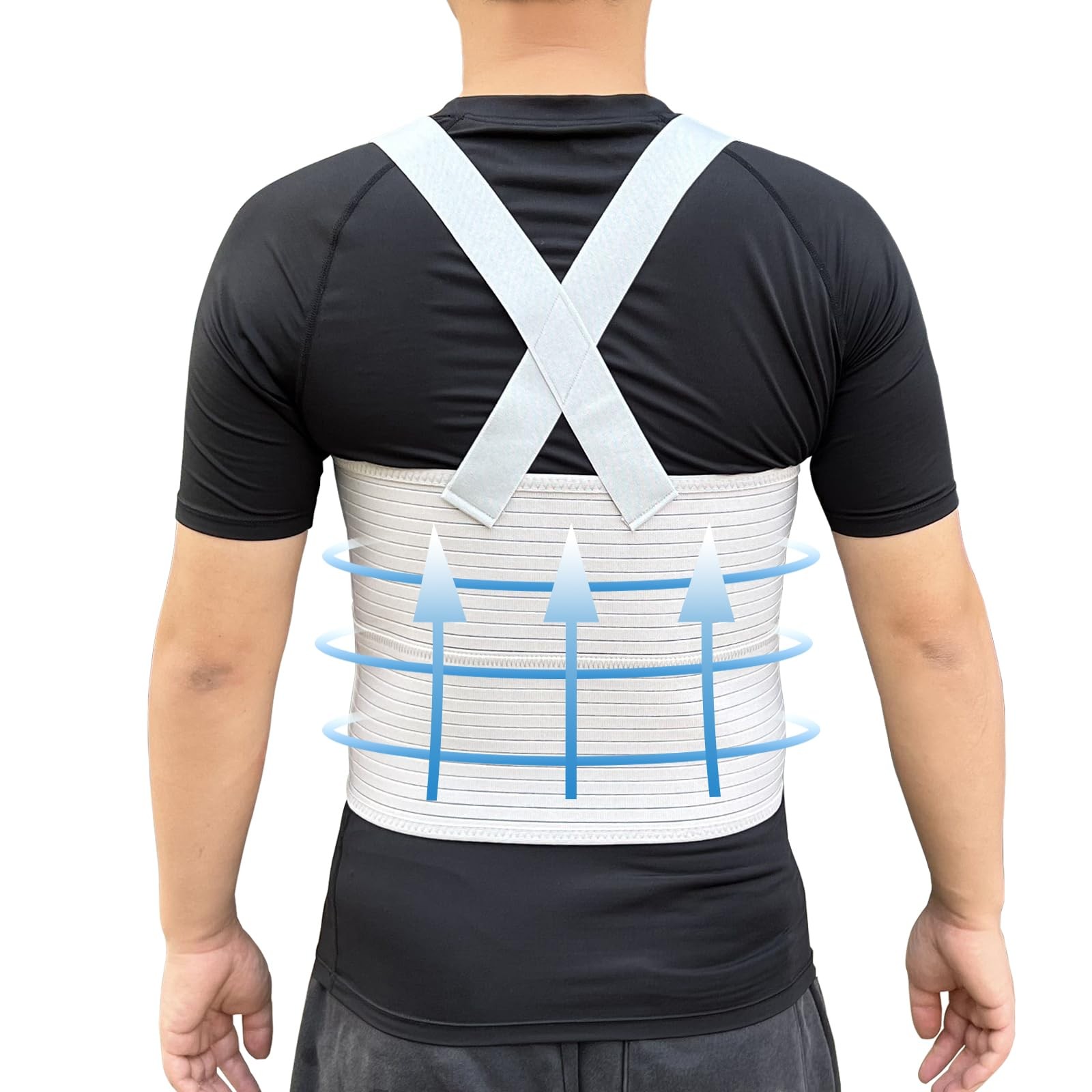 1 PCS Medium Rib Injury Chest Binder Brace Belt Fits 3343 Inch Men Women