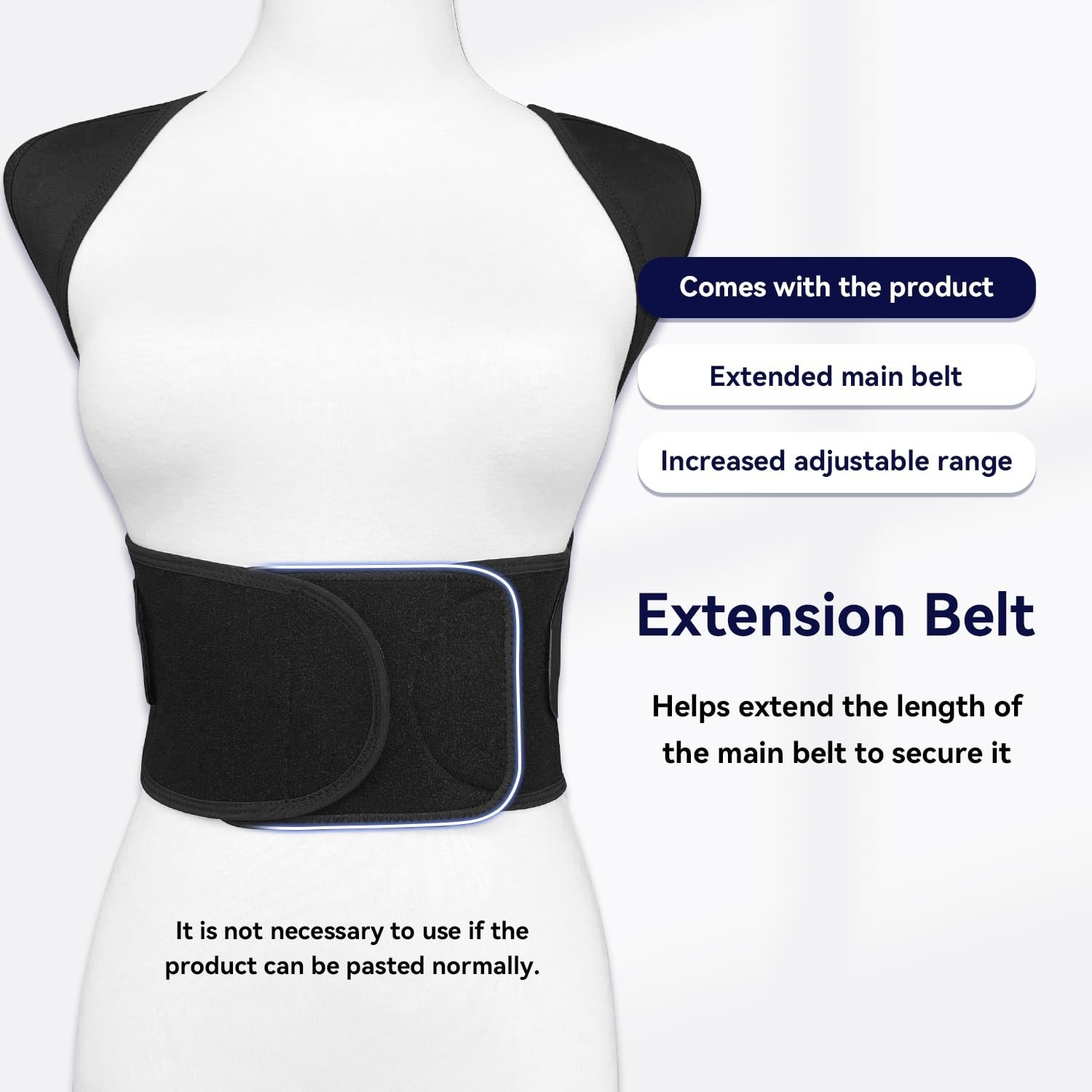 Large Invisible Posture Corrector for Adults – Ease Back Pain & Improve Posture