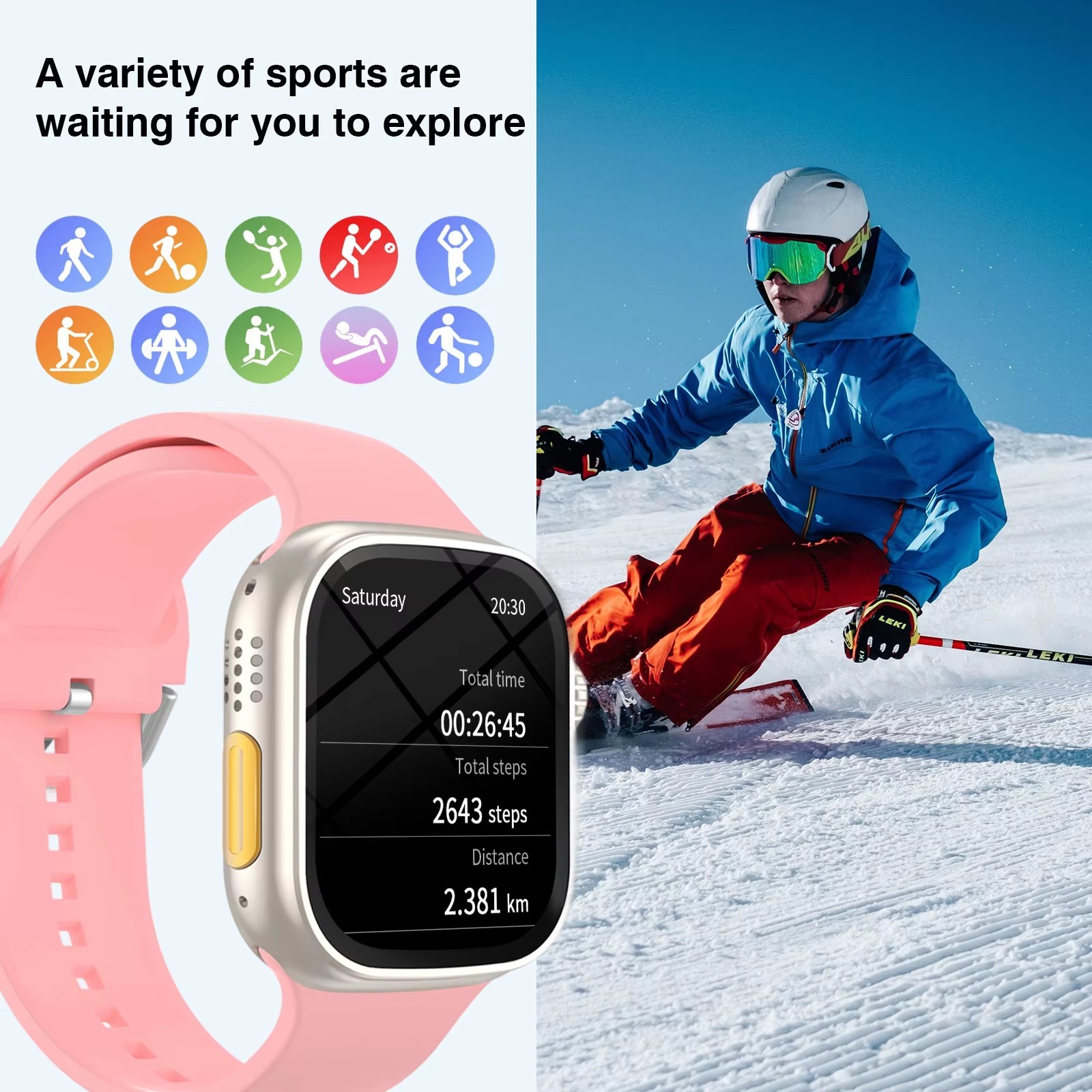 Reloj Inteligente de Mujer Hombre para Iphone Apple Samsung Android y Bluetooth