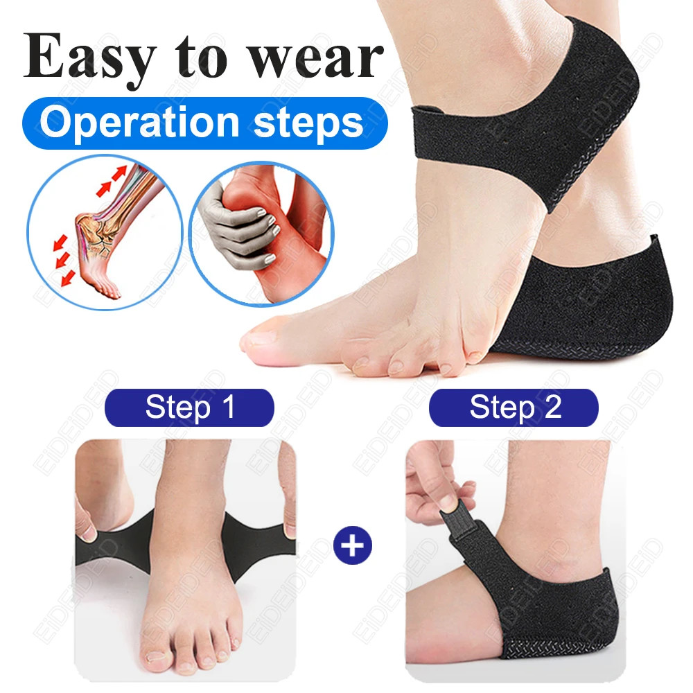 Plantar Fasciitis Silicone Heel Protector for Spurs Shock Absorption Shoes Pads