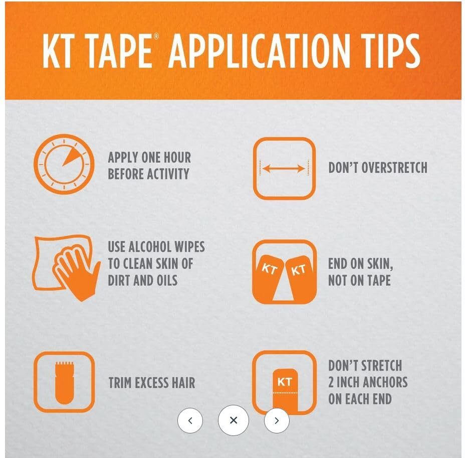 KT Tape Original Elastic Sports Tape for Pain Relief and Muscle Support 20 St…