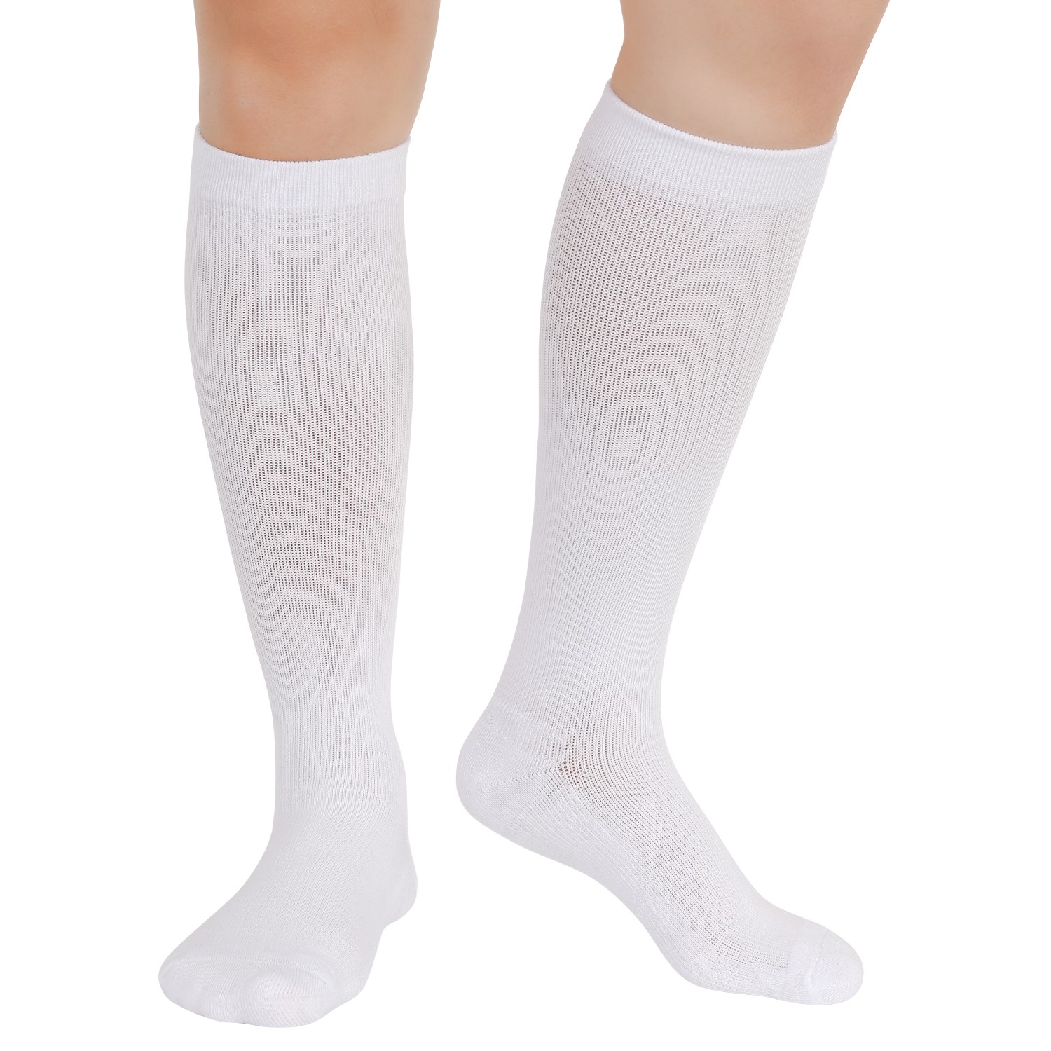 3 Pairs Compression Socks – Knee High Support for Running & Sports