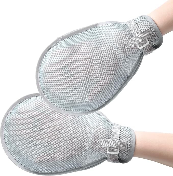 Medical Restraint Gloves,Safety Hand Mitts Prevent Scratching & Harm for Patient