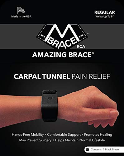 M BRACE RCA Carpal Tunnel Wrist Pain (Regular, Black)