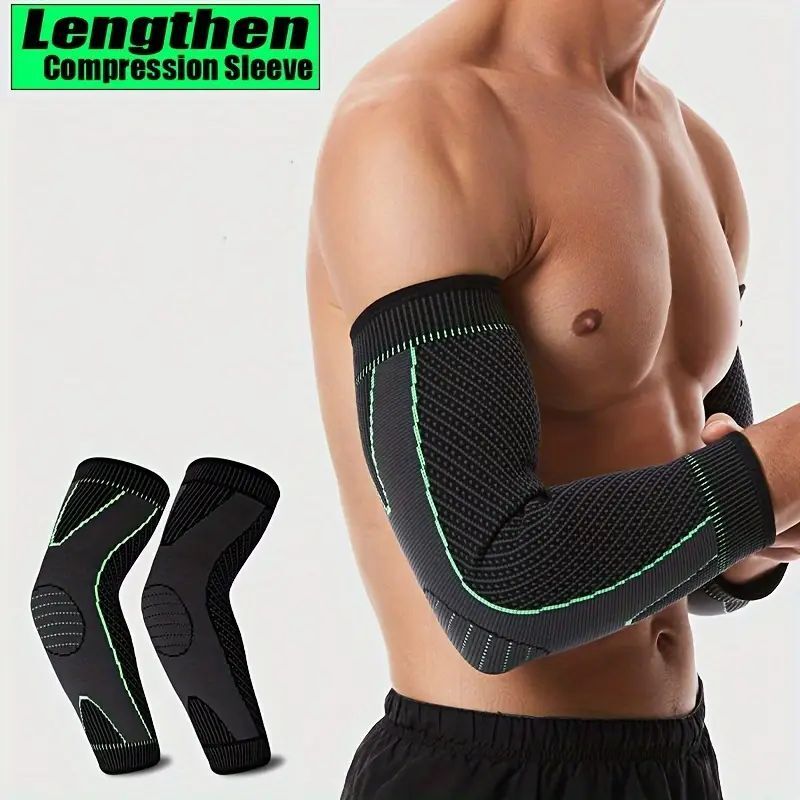 2 Pcs Elbow Brace Compression Support Sleeve Fit Arthritis Tendonitis Joint Pain