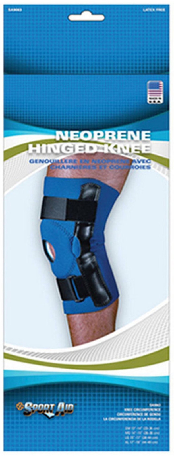 Sport Aid Neoprene Hinged Knee Medium(14-15″ Knee Circ.)