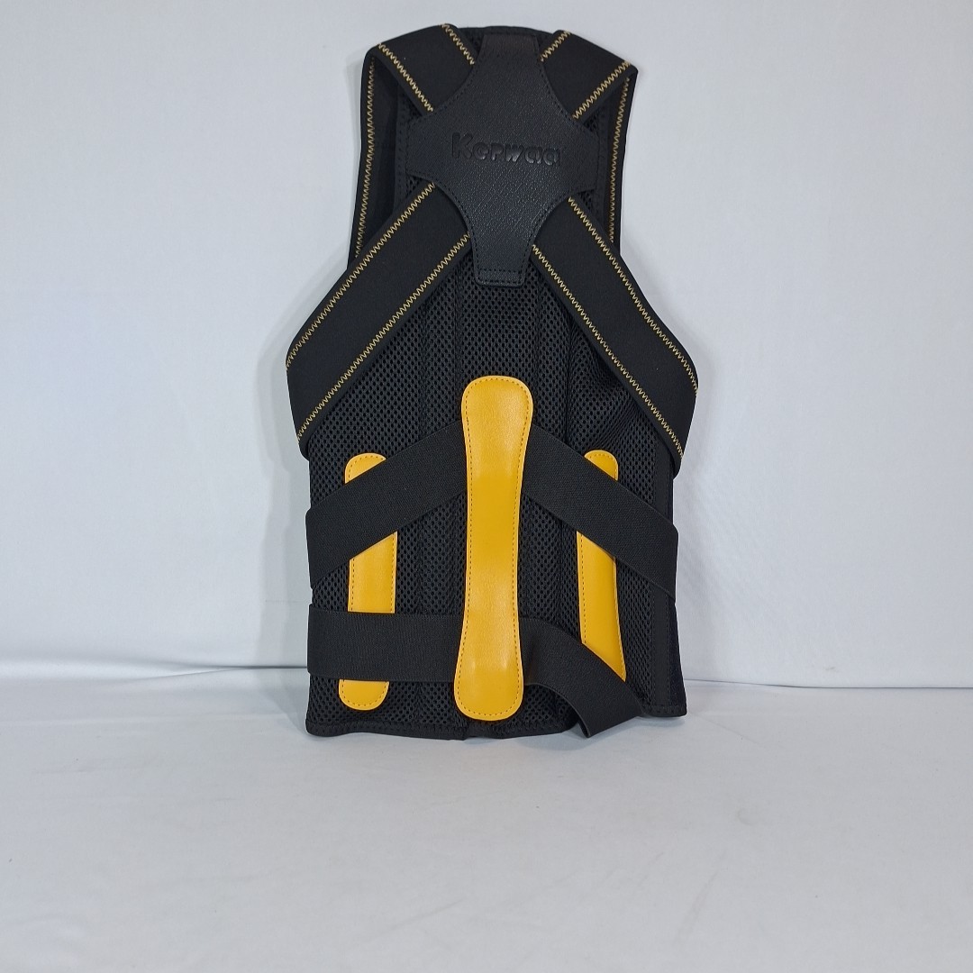 Kepwaa Back Brace Posture Corrector For Men And Women Adjustable Black Medium