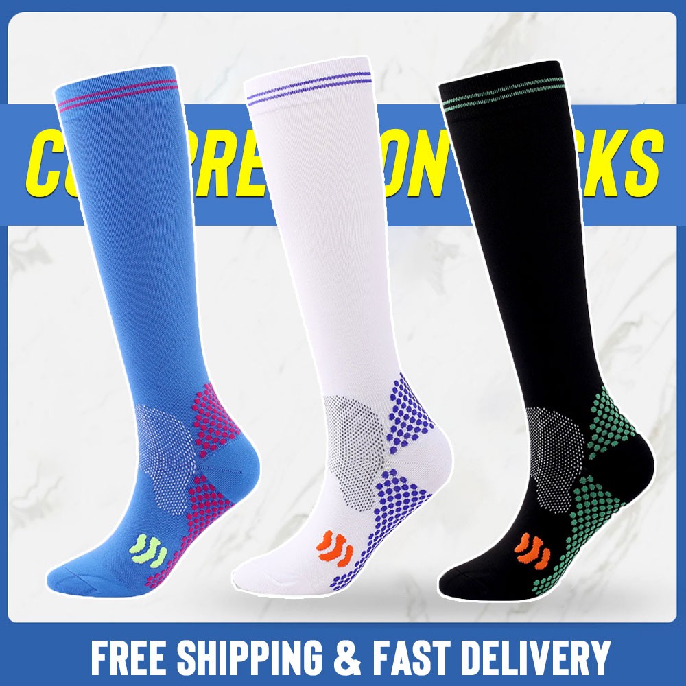 Calf Compression Sleeve Ankle Brace Leg Support Socks Foot Fasciitis Pain Relie