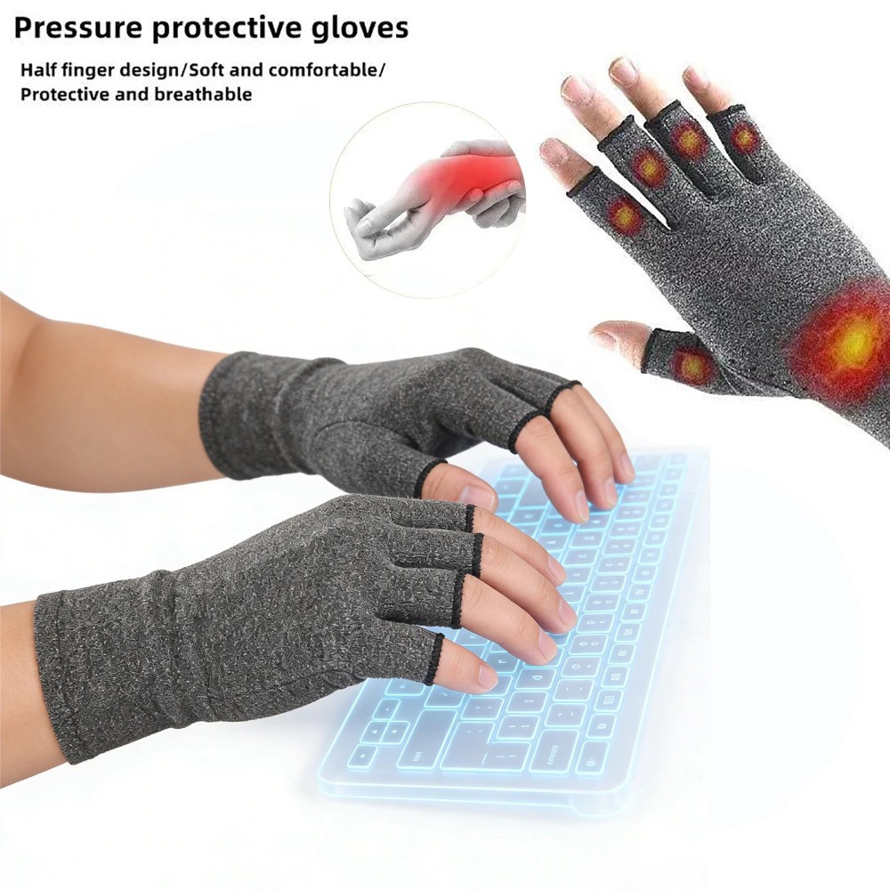 Compression Arthritis Gloves Joint Pain Relief Wrist Support Hand Brace Gloves
