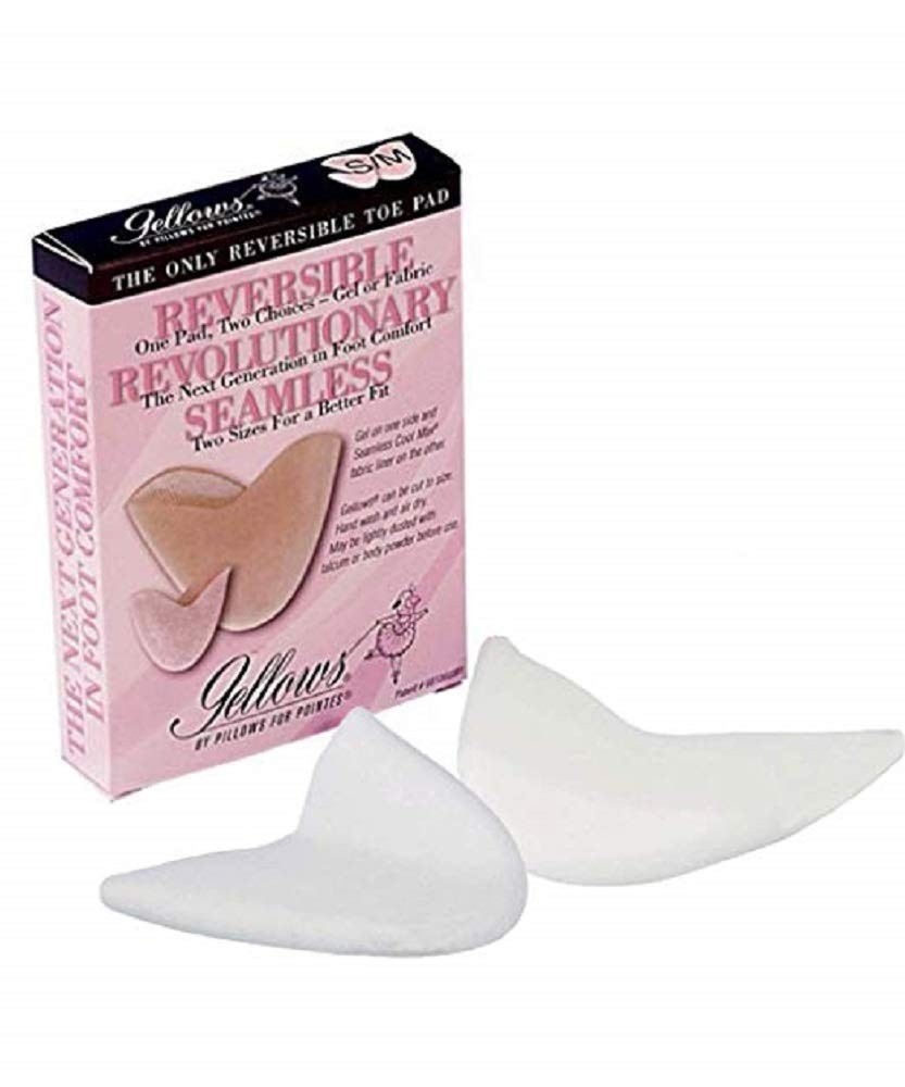 Pillows for Pointes – Gellow Reversible Seamless Toe Pads Small/Medium