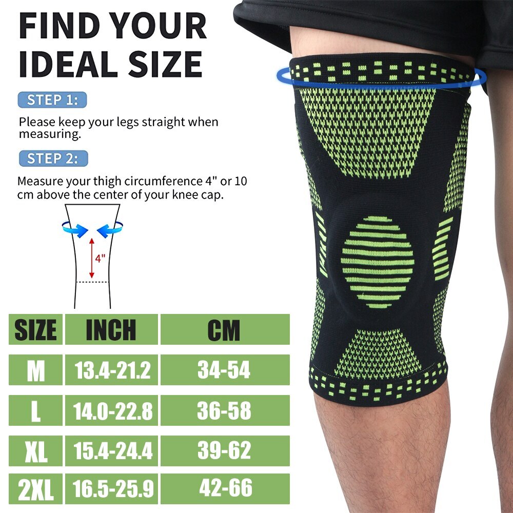 Knee Brace Support Protector fit for Arthritis Relief, Joint Pain Meniscus Tear