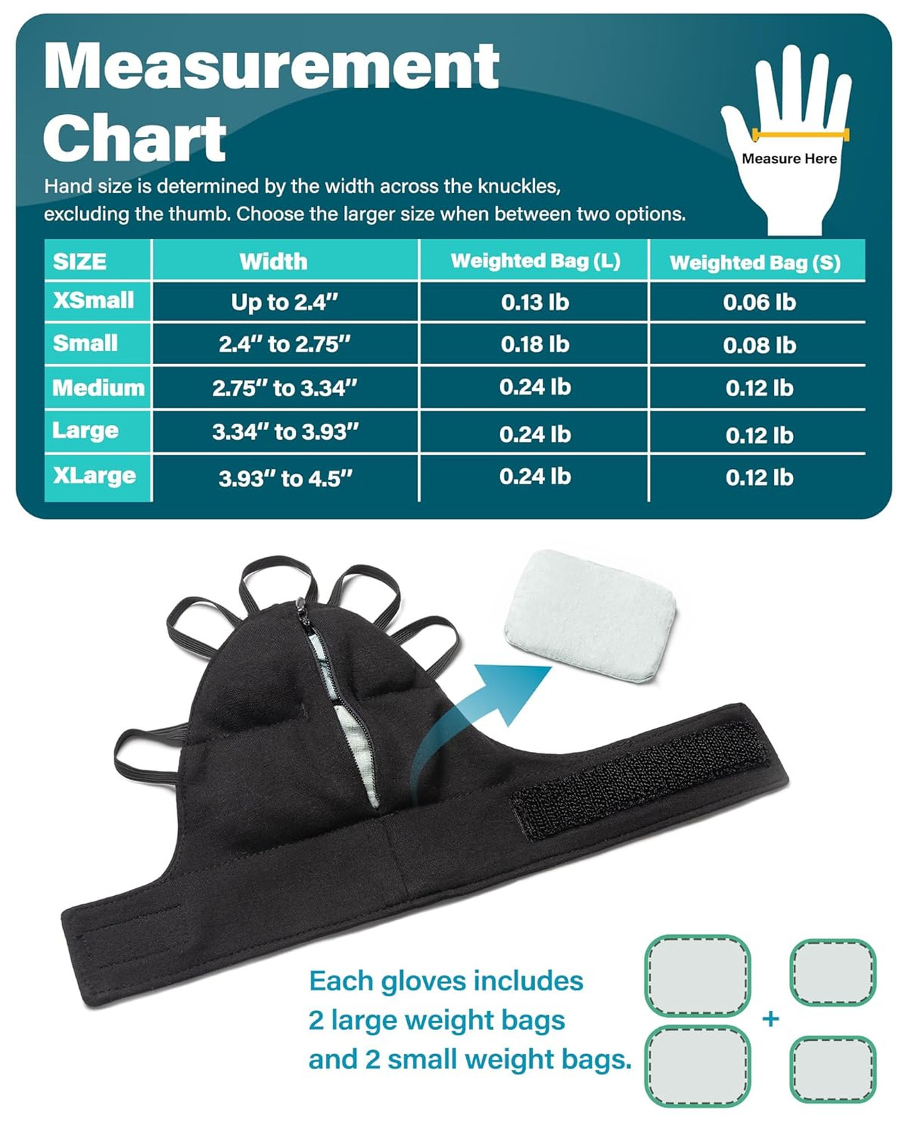 Weighted Hand Glove for Tremor Relief Adjustable Wrist Support for Parkinson’s