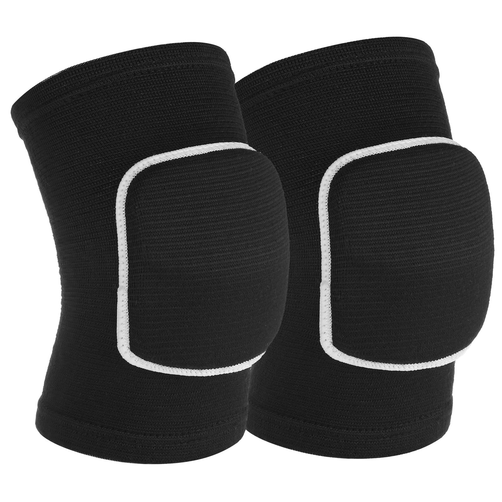 JIYIN 1 Pair Elbow Pads with Thicken Sponge Pad, Black One Size,