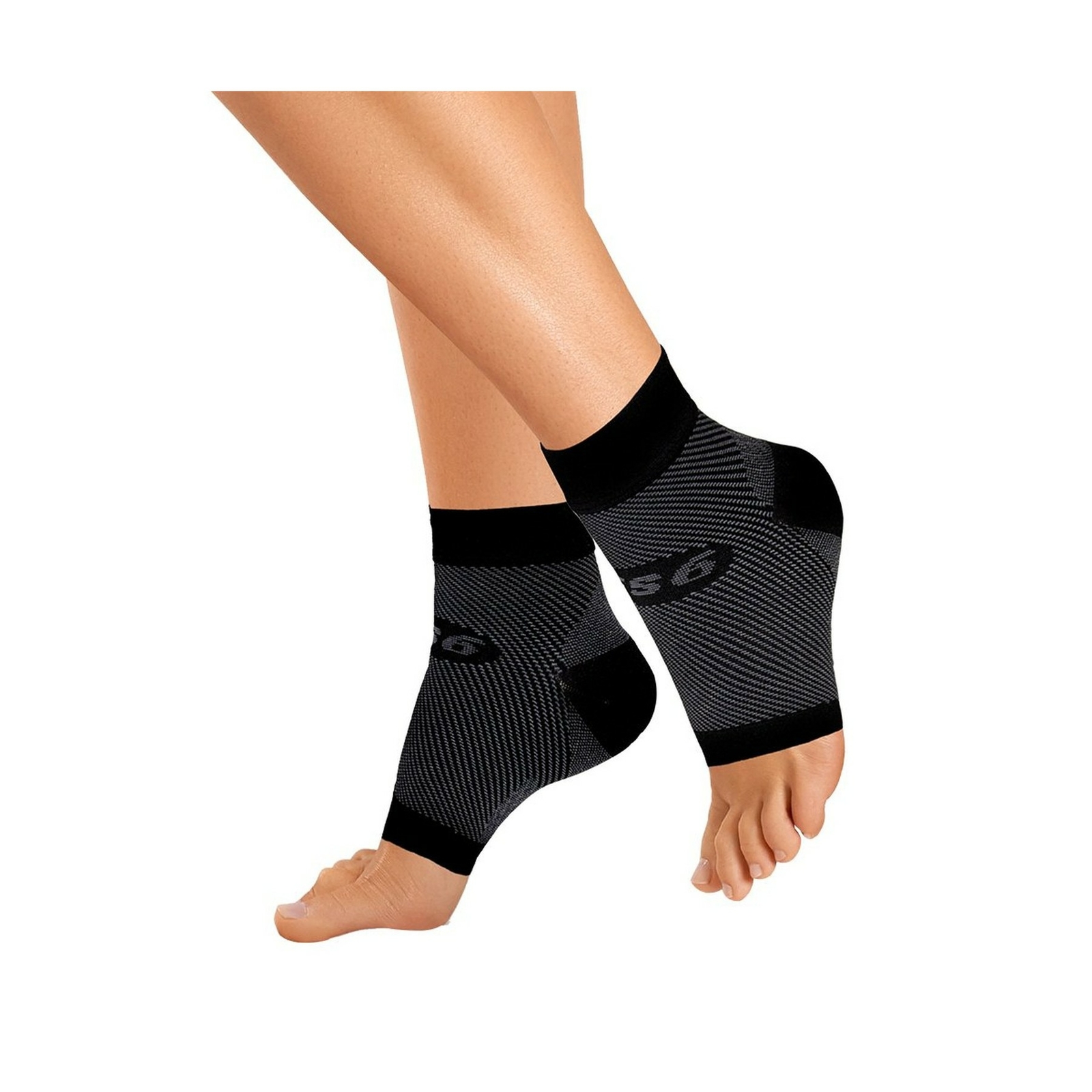 OrthoSleeve FS6 Compression Foot Sleeve (One Pair) for Plantar Fasciitis, Hee…