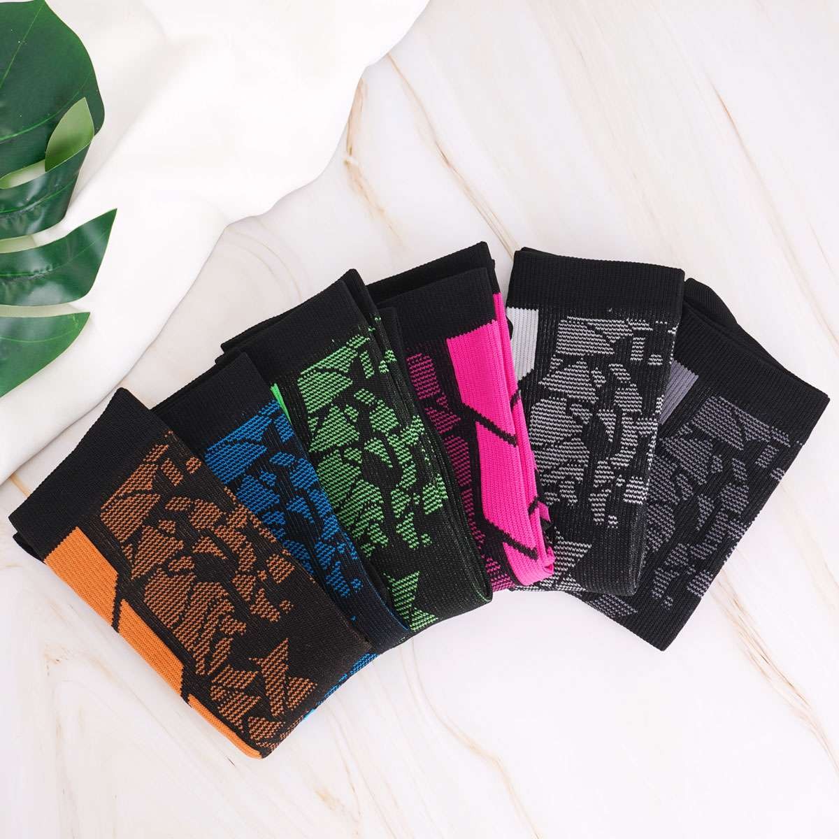 6Pairs Compression Socks Stocking Women Men Knee High Graduated Support S/M-L/XL