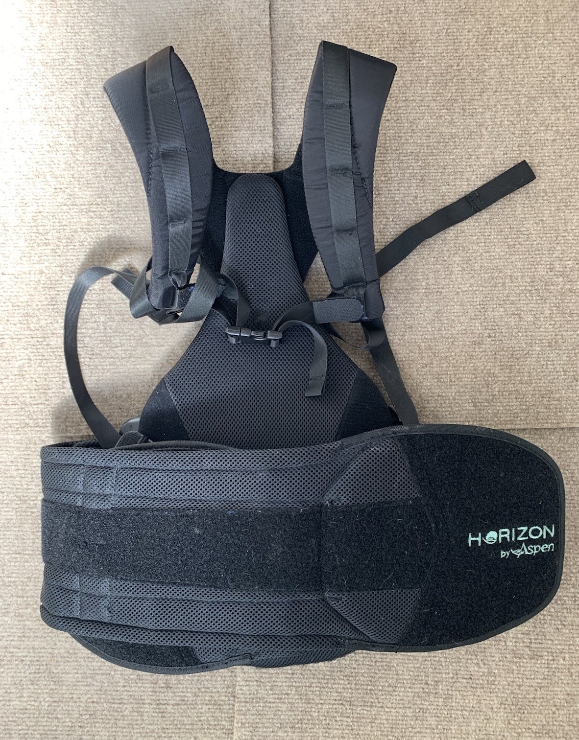 Aspen Horizon 456 TLSO One Size Adjustable Back Brace Spinal Support Orthosis