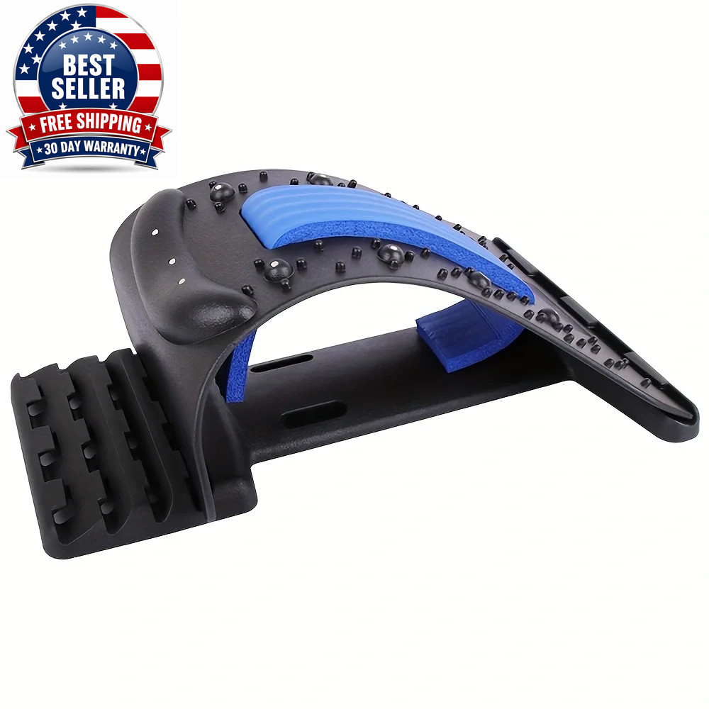 Back Stretcher Multi-Level Adjustable Back Cracker Board Lower Upper Lumbar Spin
