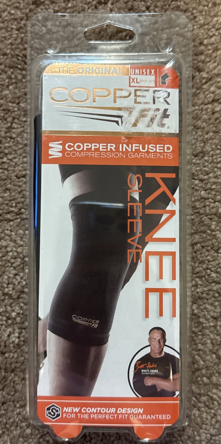 Copper Fit Original-Freedom-Compression Infused Knee Sleeve XL 16”-18” NWT