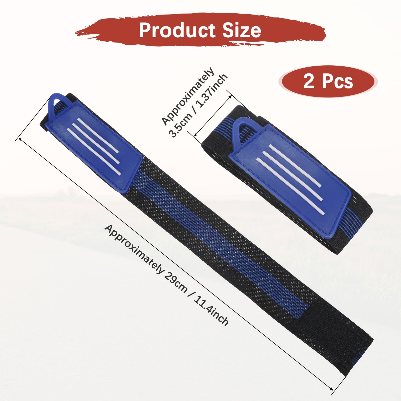 Bike Leg Band [2PCS] – Cycling Safety Straps – [Blue]