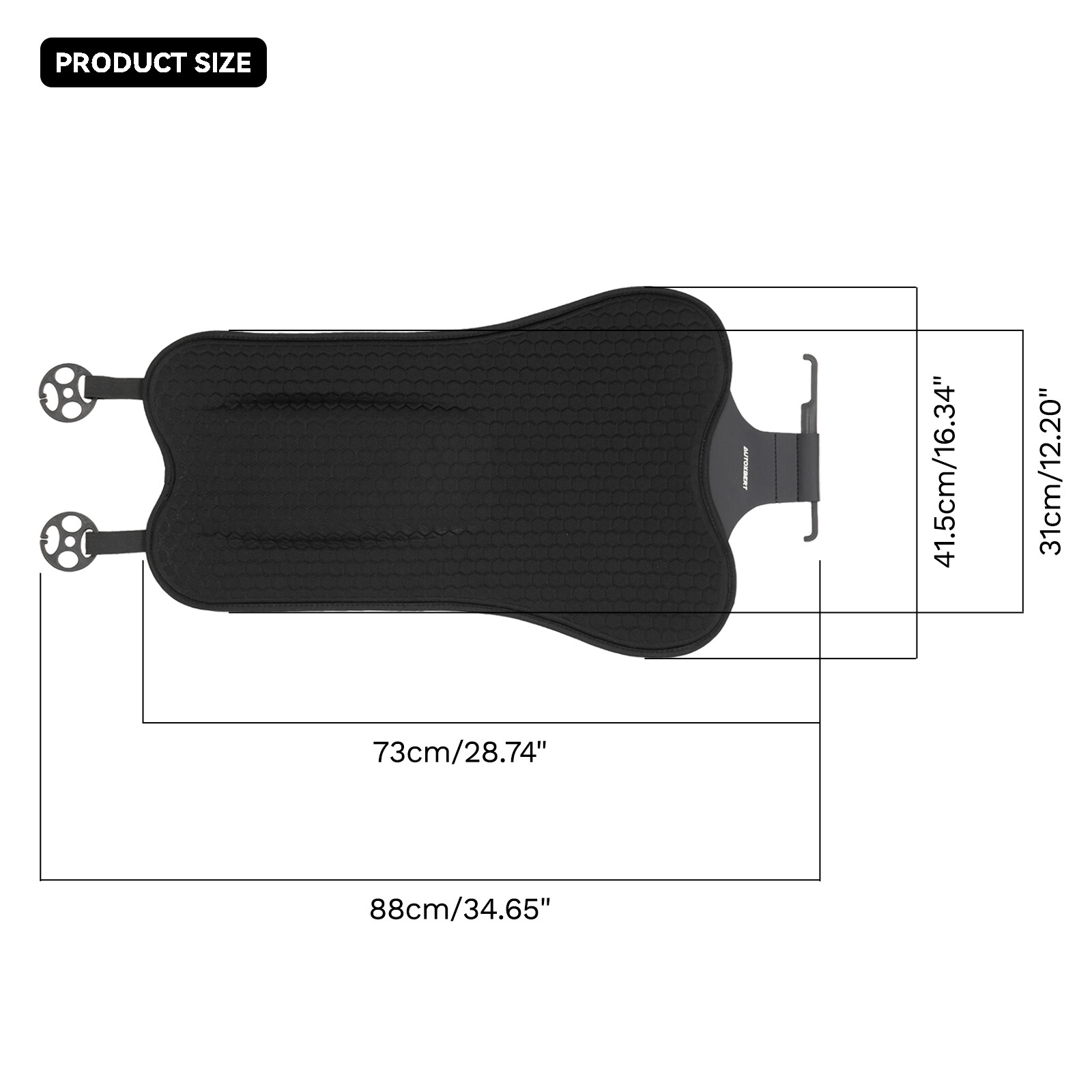 Gel Breathable Lumbar Support Cushion for Seat Back Chair Car Pillow Pain Relief