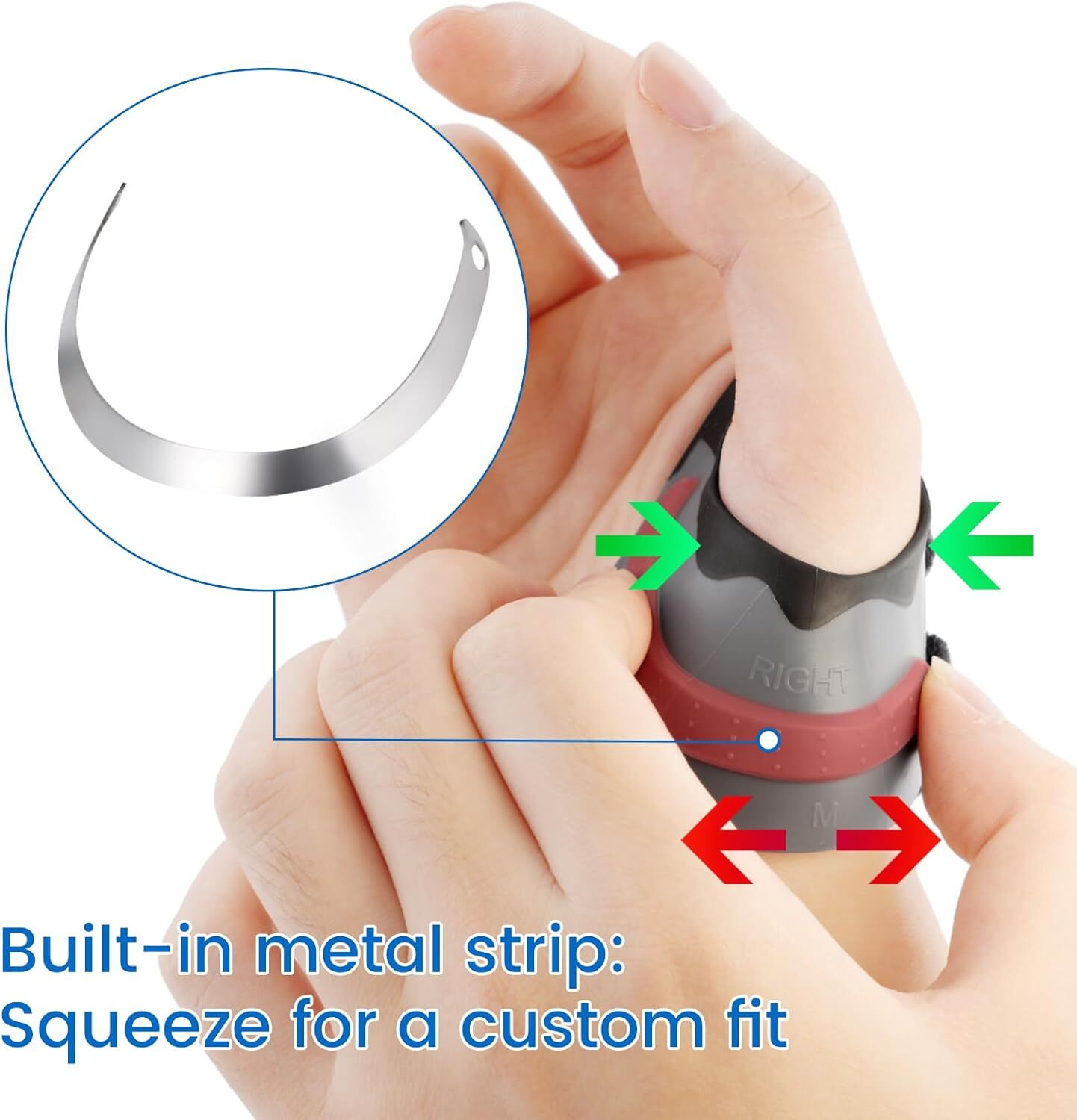 Thumb CMC Joint Support Spica Splint Brace Right Left Hand Arthritis Tendonitis