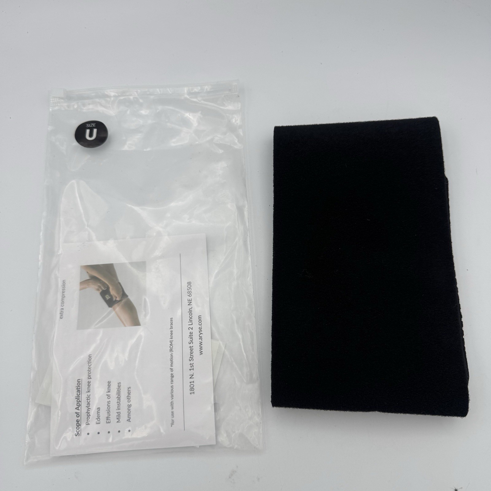 Knee Ankle Wrap Universal Size AY-97 Instructions Aryse Alphawrap NEW