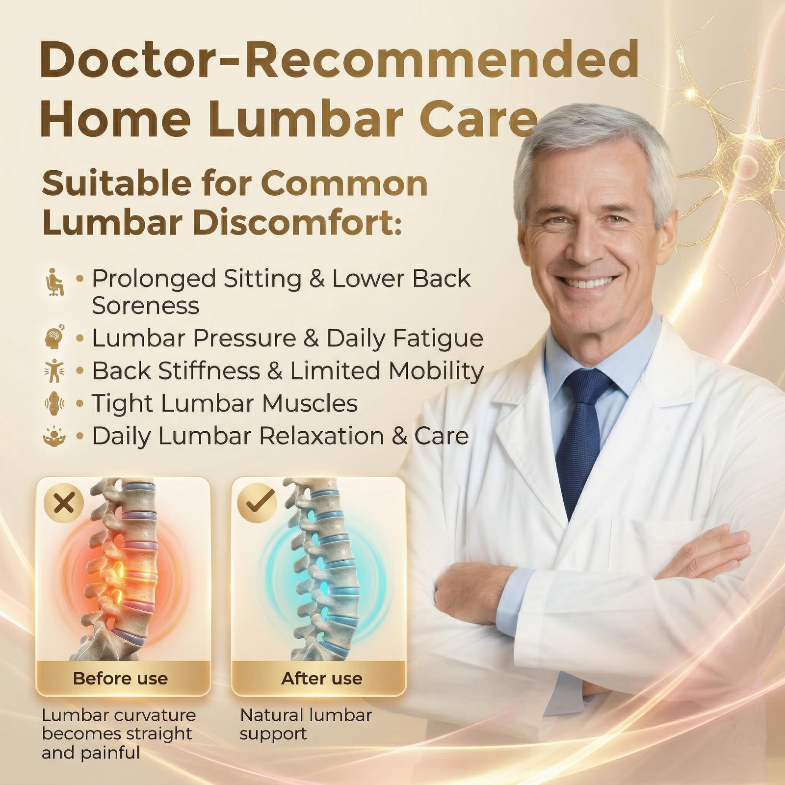 Electric Lumbar Traction Device,Lower Back Massager,Back Traction Device with…