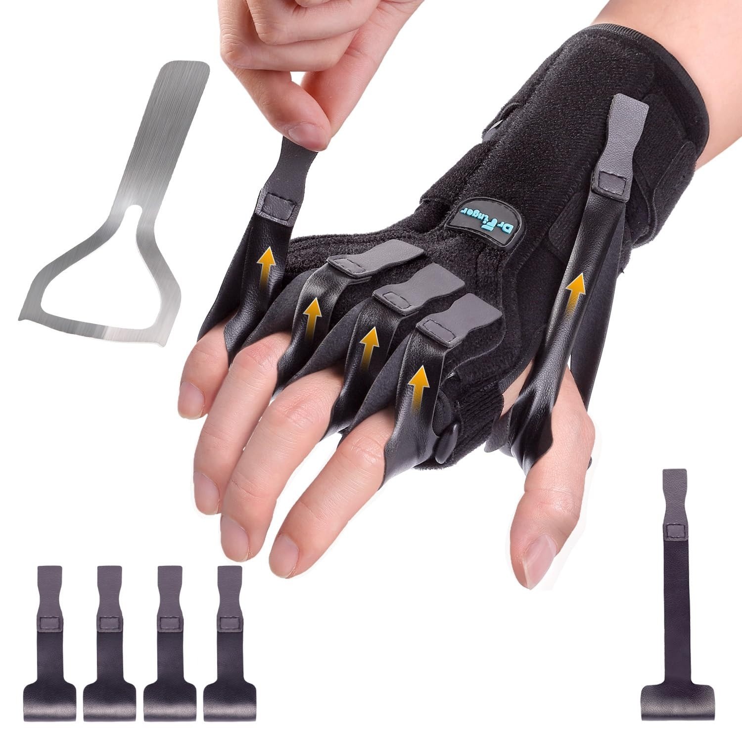 Radial Nerve Palsy Splint Brace for Wrist drop, 5 Fingers Extension