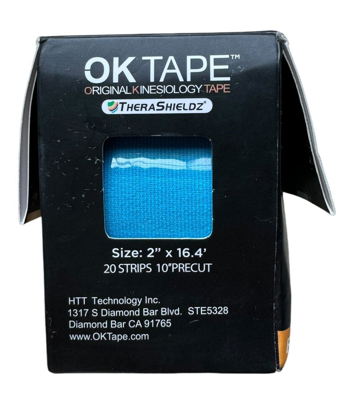 Kinesiology Tape – OK Tape 2″ x 16′ Classic Precut – Blue – 20 Count – Ex: 4/27