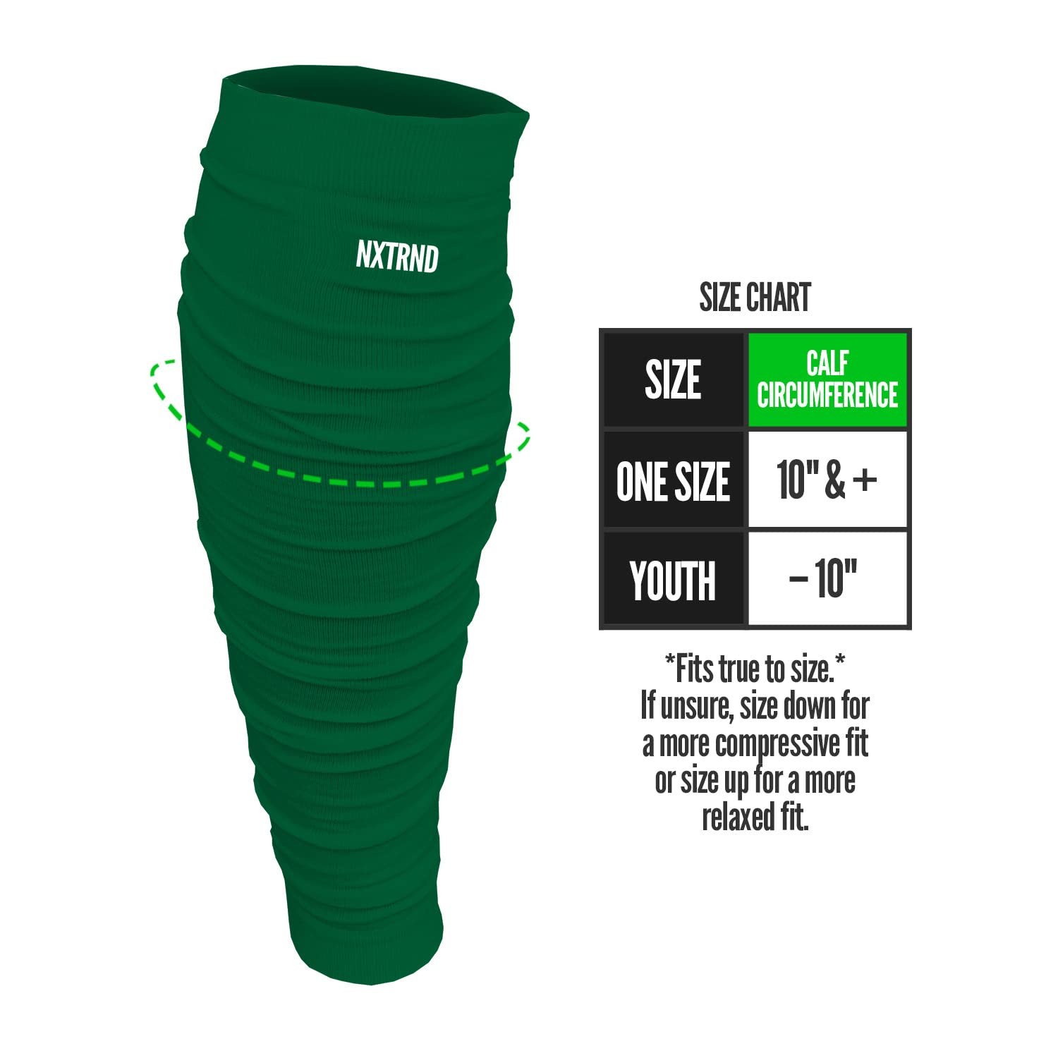 Nxtrnd Football Leg Sleeves, Calf Sleeves for Men & Boys, Sold as a Pair (Dar…