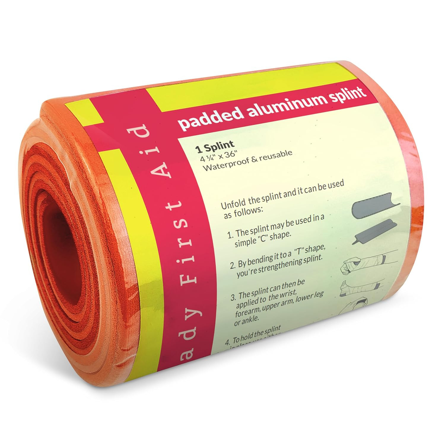 Universal Aluminum Splint, 36 Inch Rolled, 5 Ounce