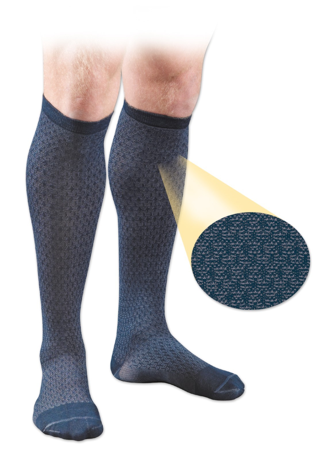 Activa Men Casual Knee Patterned Compression Socks 15-20 mmhg Supports Therapy