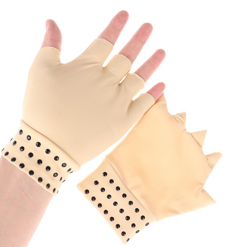 Relief Arthritis Pressure Pain Heal Joints Magnetic Therapy Hand Massager Glove’