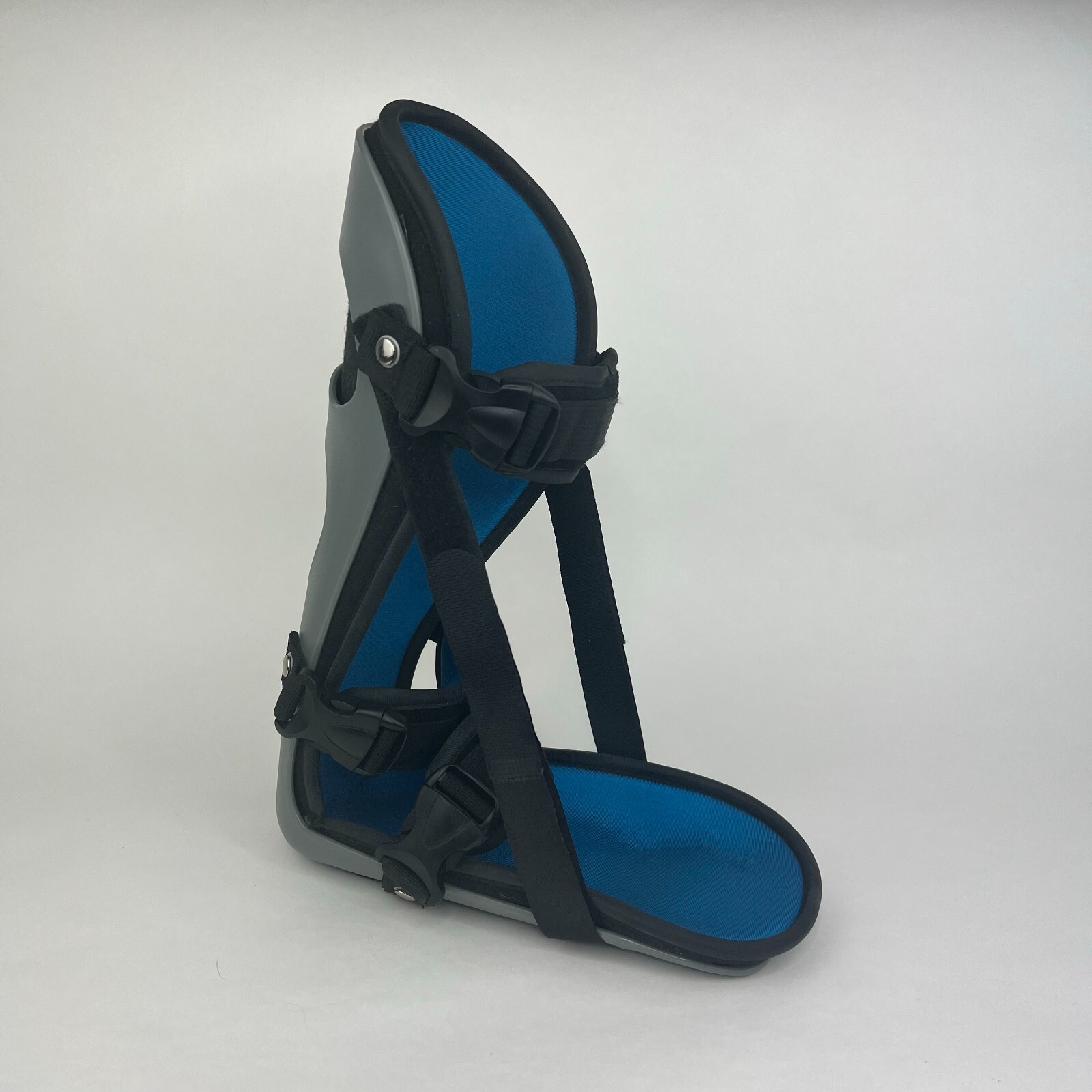 Alpha Medical Plantar Fasciitis Adjustable Night Splint Small Black Padded