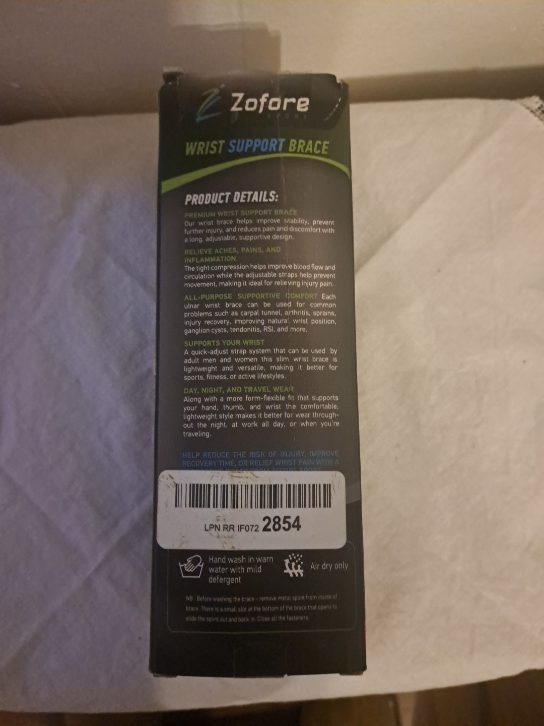 ZOFORE SPORT Wrist Support Brace Size S/M Right Hand ••• REDUCED PRICE
