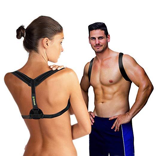 Medisure Adjustable Back Posture Corrector, Unisex, Lightweight, Padded