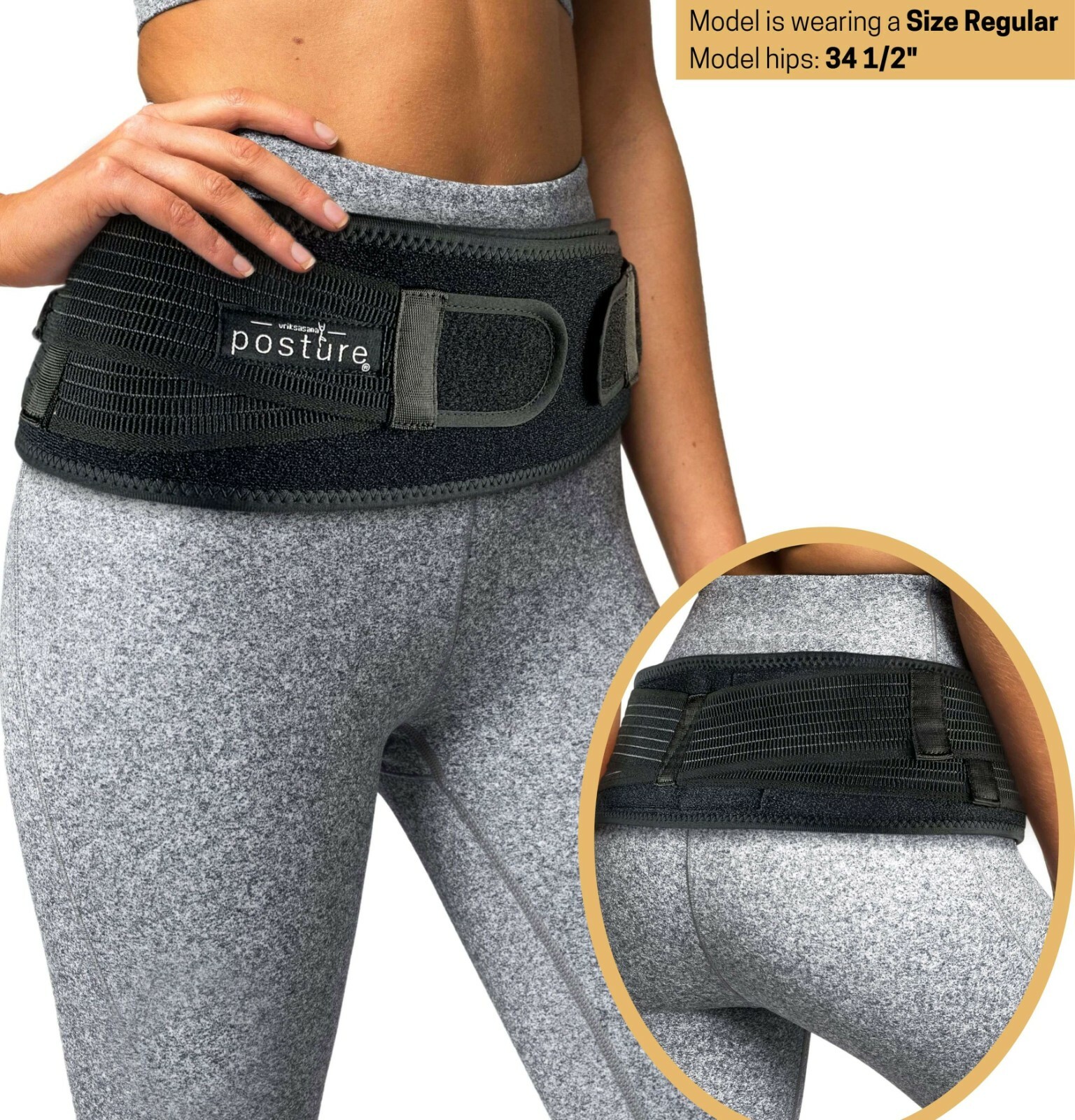 SI Belt for Men and Women That Stabilize Sacroiliac Joint and Alleviate Pain