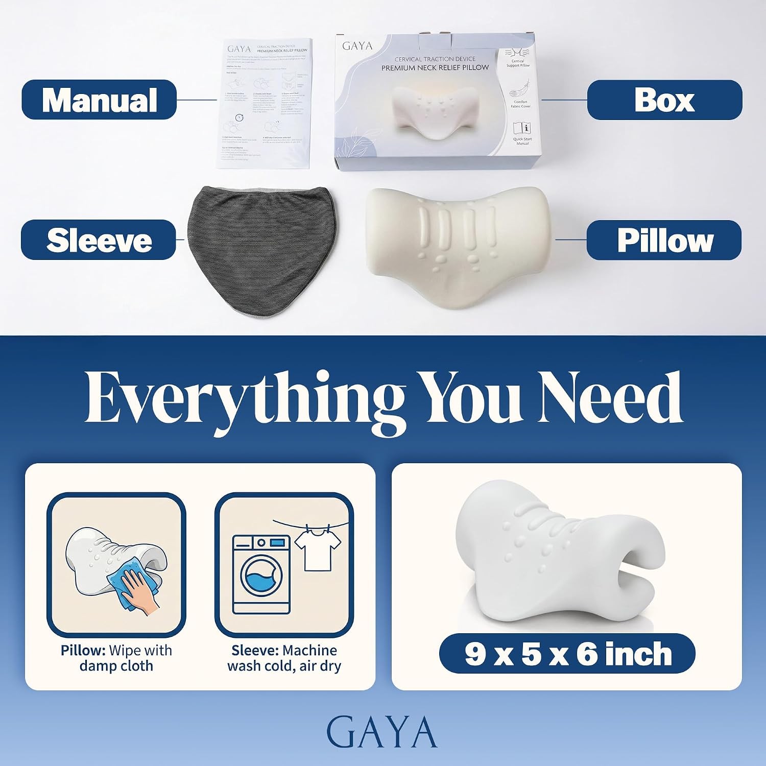Neck Stretcher FSA/HSA Eligible Cervical Traction Device W/ Removable Washable