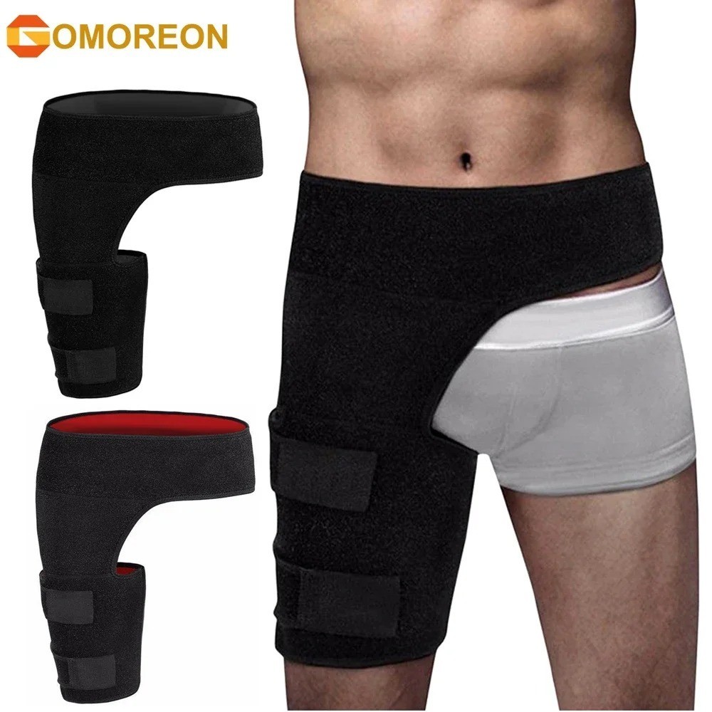 1pcs Groin Support, Groin Compression Wrap for Hip Flexor Brace, Adjustable Scia