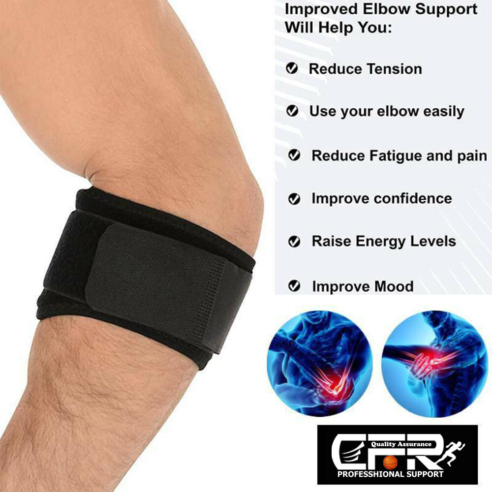 Elbow Brace Strap Tendinitis Golf Tennis Arthritis Pain Relief Pad Support