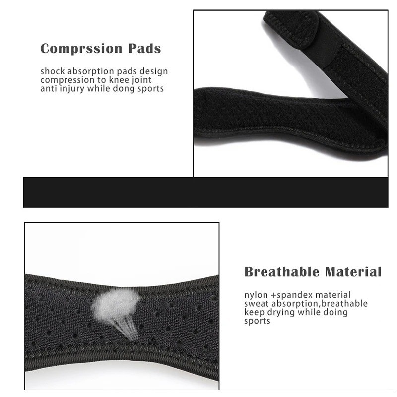 Knee Patellar Tendon Support Strap Adjustable Compression Brace Sports Sleeve